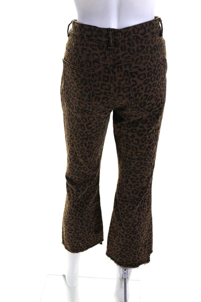 DL1961 Womens Brown Cropped High Rise Jaguar Jeans Size 12 13660076
