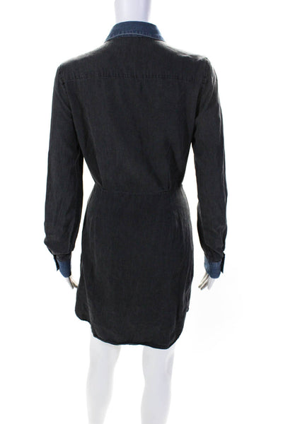 Bailey 44 Womens Blue Grey Denim Picnic Dress Size 6 12872347