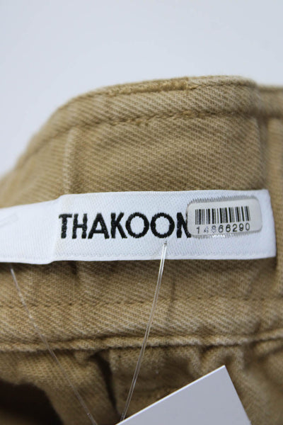 Thakoon Womens Brown Straight Cargo Pants Size 6 14866290