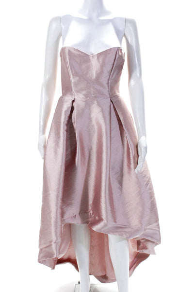 Parker Womens Pink Roxanne High Low Gown Size 6 12183220
