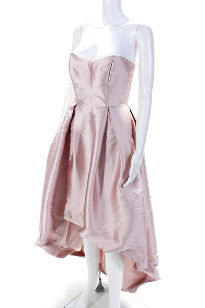 Parker Womens Pink Roxanne High Low Gown Size 6 12183220