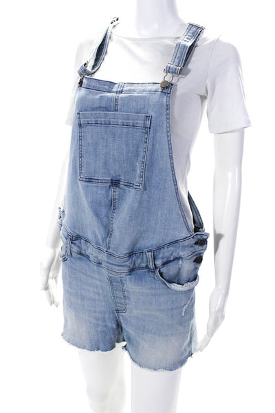 DL1961 Womens Blue Abigail Maternity Overall Size 10 12318899