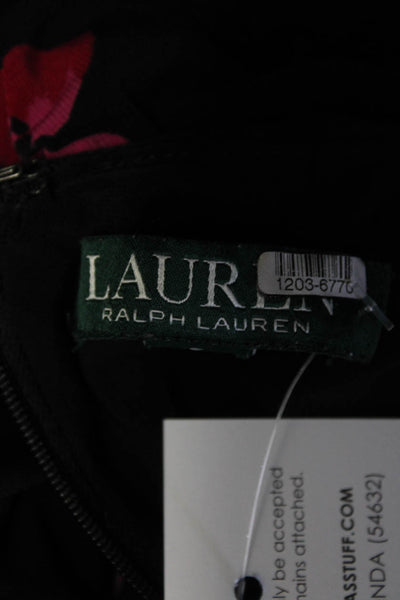 Lauren Ralph Lauren Womens Black Rodya Sheath Size 6 12036770