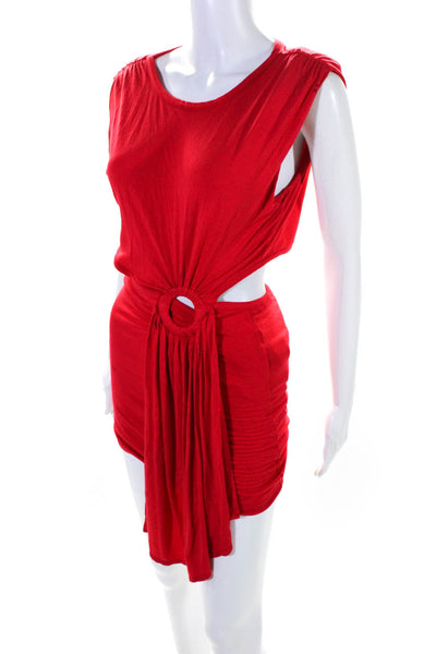 BB Dakota Womens Sleeveless Cutout Ring Bodycon Dress Red Size XS SKU 15282558
