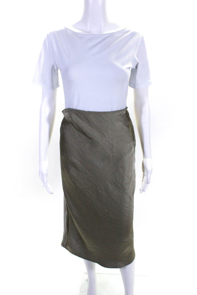 Samsoe Womens Brown Khaki Agneta Skirt Size 6 15636567