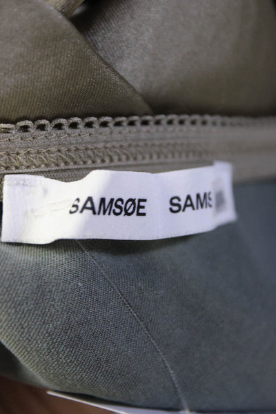 Samsoe Womens Brown Khaki Agneta Skirt Size 6 15349945