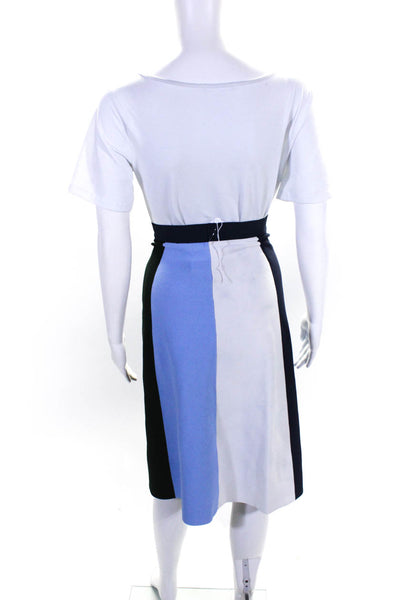 Tory Sport Womens Blue Vertical Block Skirt Size 0 11581363