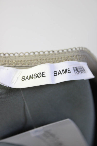 Samsoe Womens Brown Khaki Agneta Skirt Size 10 15349986