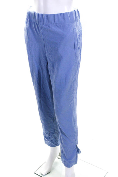 GANNI Womens Blue Light Blue Heavy Crepe Pants Size 6 12904916