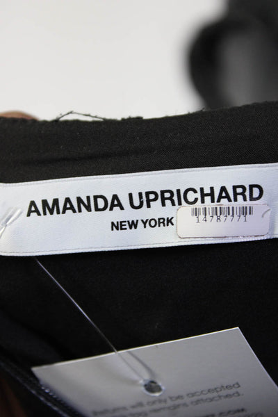 Amanda Uprichard Womens Black Faux Leather Maisie Dress Size 10 14787771