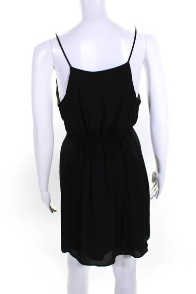 krisa Womens Black Double Drawstring Cami Dress Size 6 12660392