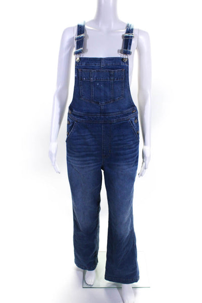 Madewell Womens Blue Flared Overalls Size 4 15991205