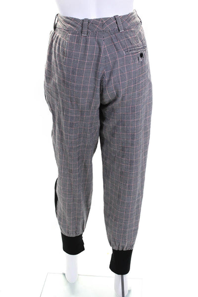 3.1 Phillip Lim Womens Grey Checked Jogger Pants Size 4 11433367