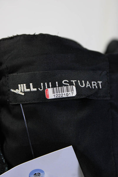 Jill Jill Stuart Womens Black Dark Floral Ruched Gown Size 6 12221917