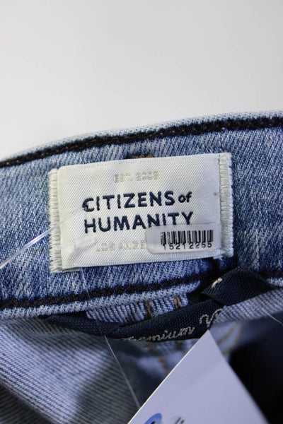 Citizens of Humanity Womens Blue Ella Crop Slim Jeans Size 4 15226840