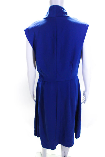 Of Mercer Womens Blue Cobalt Allen Dress Size 8 12359940