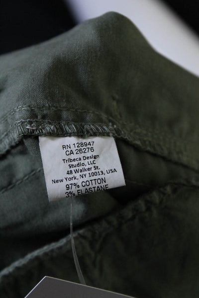 Nili Lotan Womens Camouflage Print Mini Skirt Brown Green Cotton Size 8