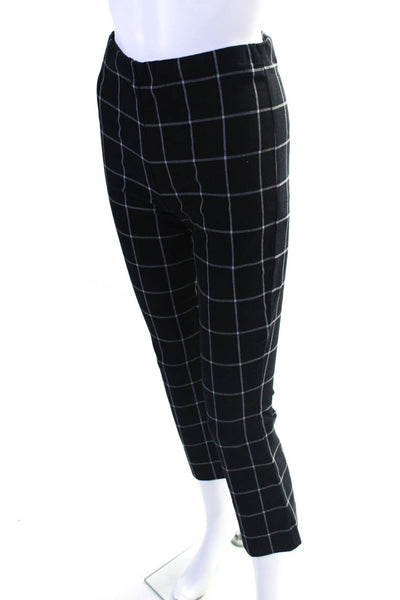 Bailey 44 Women's Slim Fit Grid Print Flared Pants Black Size XS