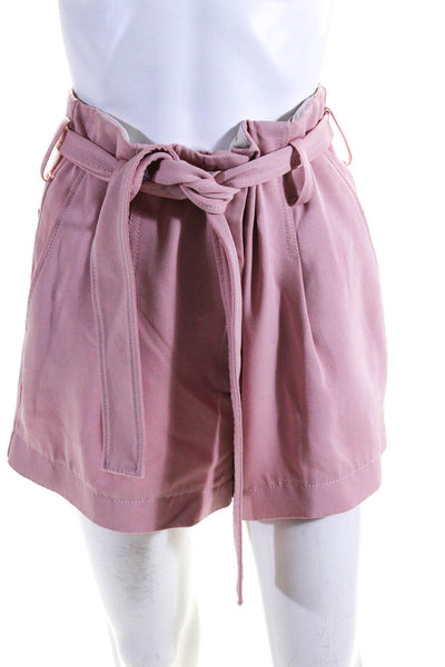 3.1 Phillip Lim Womens Pink Pink High Waisted Structured Shorts Size 2 12374995