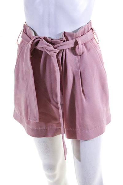 3.1 Phillip Lim Womens Pink Pink High Waisted Structured Shorts Size 2 12374995