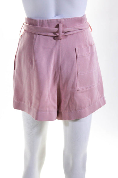 3.1 Phillip Lim Womens Pink Pink High Waisted Structured Shorts Size 2 12374995