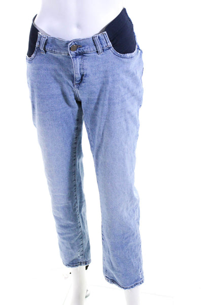 DL1961 Womens Blue Patti Straight Vintage Maternity Jeans Size 4 14642476