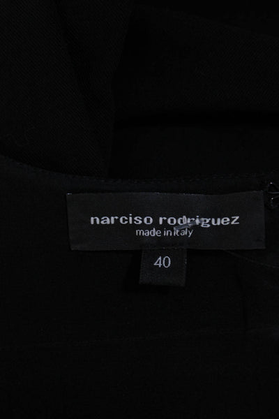Narciso Rodriguez Women's Spaghetti Strap Bodycon Mini Dress Black Size 40