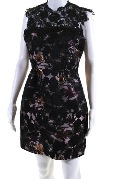 Trina Turk Womens Black Floral Priceless Dress Size 6 10818880