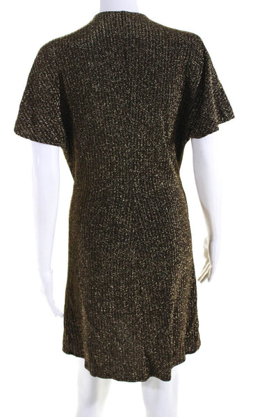 Show Me Your Mumu Womens Gold Get Twisted Mini Dress Size 2 13156489