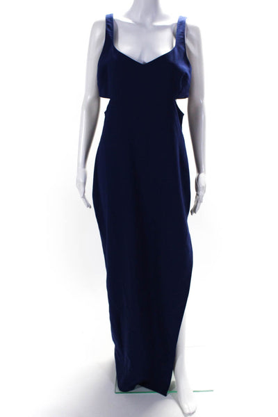 LIKELY Womens Blue Blue Cutout Gown Size 12 10923800