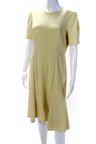 Donna Morgan Womens Yellow Yellow Flare Dress Size 10 12043344