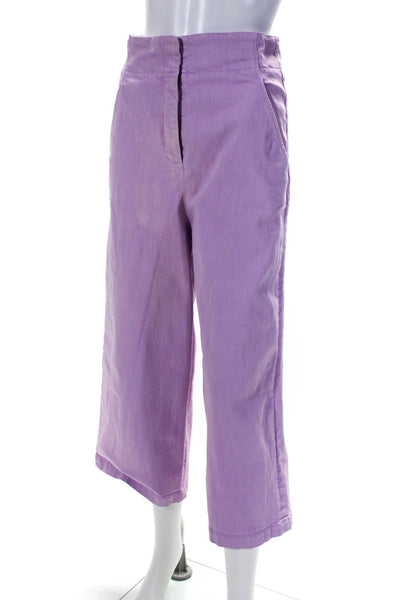 Tibi Womens Purple Lavender Cropped Jeans Size 4 11028534