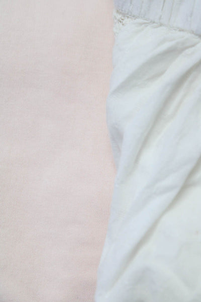 Zara Adidas Women's Off Shoulder Lace Trim Ruffle Blouse White Size XL L, Lot 2