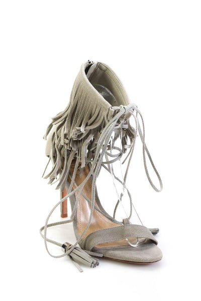 Badgley Mischka Womens Leather Peep Toe Rhinestone Stiletto Heels Ivory Size 7