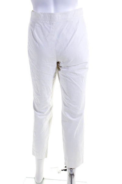 Lafayette 148 New York Womens White Manhattan Slim Pants Size 8 12217592