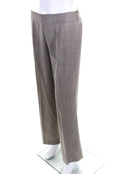 Gunex for Brunello Cucinelli Womens Wool Straight Leg Dress Trousers Gray Size S