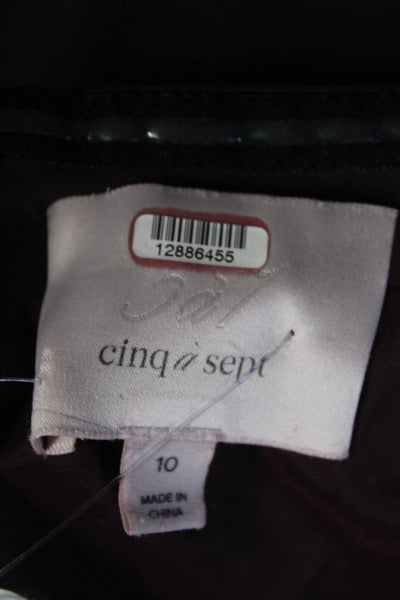 Cinq à Sept Womens Purple Vino Luna Dress Size 10 12886455