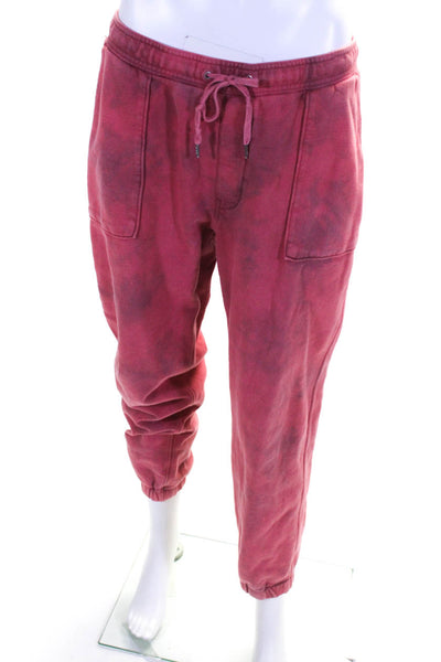 Hudson Womens Red Cabernet Tie Dye Sweatpants Size 6 14610865