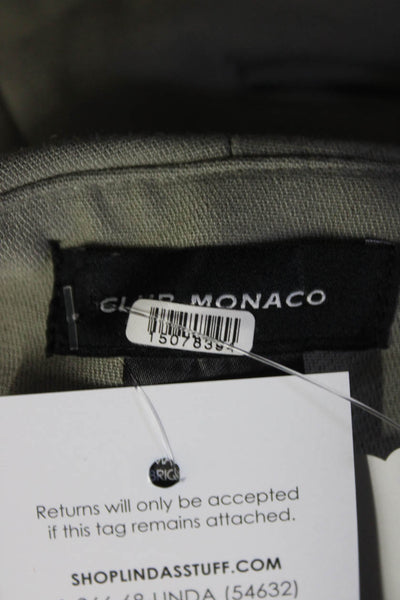 Club Monaco Womens Green Sage Cigarette Pants Size 2 15078394