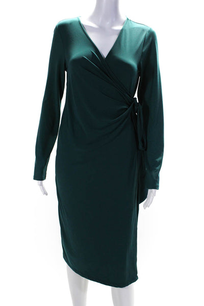 Rosie Pope Womens Green Emerald Wrap Maternity Dress Size 6 14184578