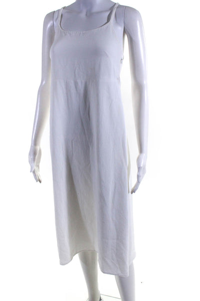 Everlane Women's A-Line Cross Back Midi Dress White Size 00