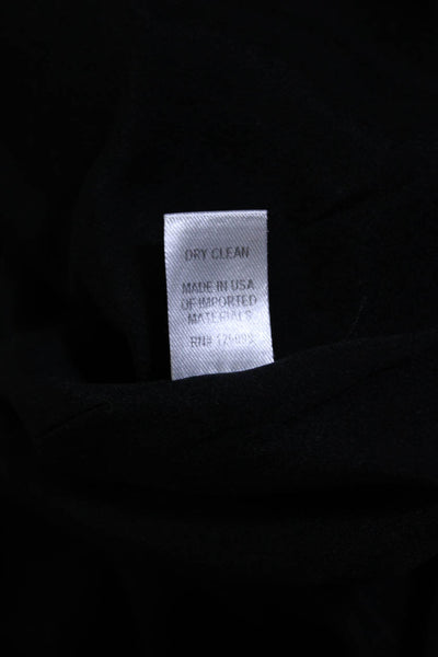 Cushnie Et Ochs Womens Back Zip High Neck Tiered Mini Dress Black Silk Size 2