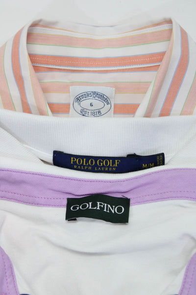 Golfino Women's Collar Long Sleeves Blouse White Size 8 Lot 3