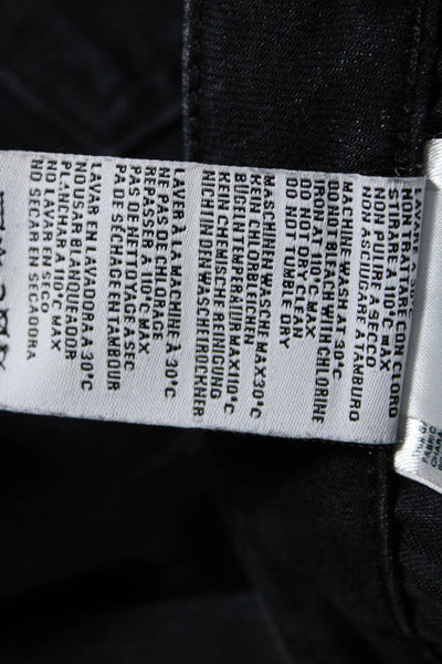 R13 Womens Buttoned Bootcut Leg Colored 5-Pocket Jeans Black Size EUR24