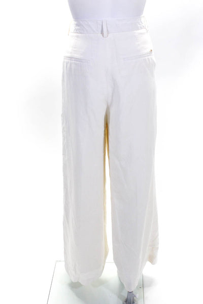 Scotch & Soda Womens Off-White Hana Wide Leg Pants Size 10 15408405