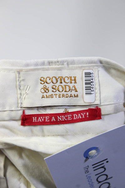 Scotch & Soda Womens Off-White Hana Wide Leg Pants Size 10 15408405
