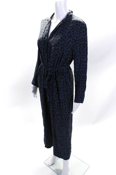 Rails Womens Blue Leopard Callan Jumpsuit Size 4 13545081