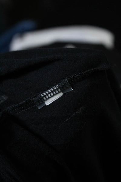 ATM Womens Jersey Knit Round Neck Curved Hem Sleeveless Tank Top Black Size XS