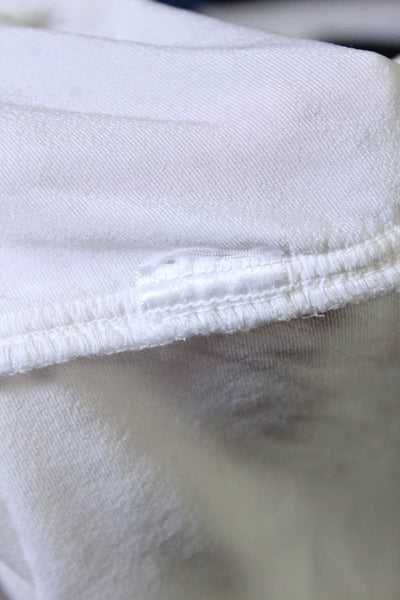 CP Shades Womens Velvet Round Neck Sleeveless Tank Top Blouse White Size S