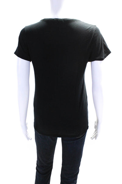 Rag & Bone /Jean Womens Short Sleeve Tee Shirt Black Cotton Size Small